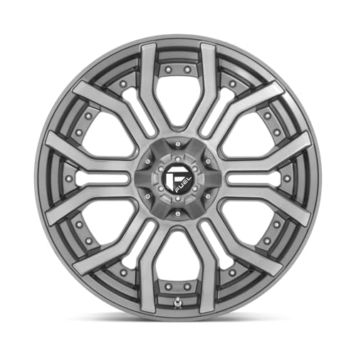 1PC Fuel D713 24X12 BRSH-GNMTL-TTC -44MM 8X180 - D71324201847