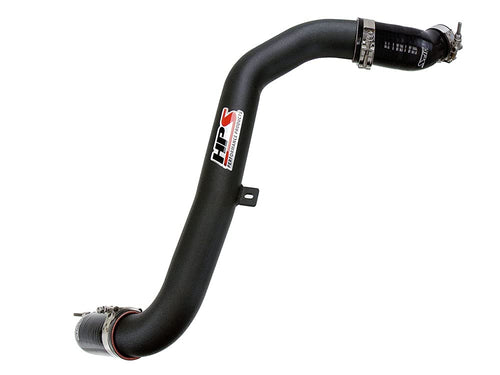 HPS Performance Intercooler Black Charge Hot Pipe Compatible for 2013-2017 Hyundai Veloster 1.6L Turbo, 17-106WB