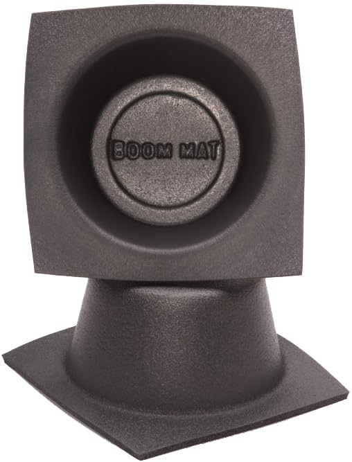 Design Engineering Boom Mat 050321 Speaker Baffles, 5.25" Round Slim (Pack of 2), Black