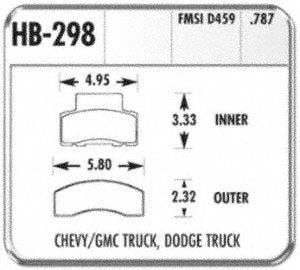 SuperDuty Hawk Performance HB298P.787 Brake Pad