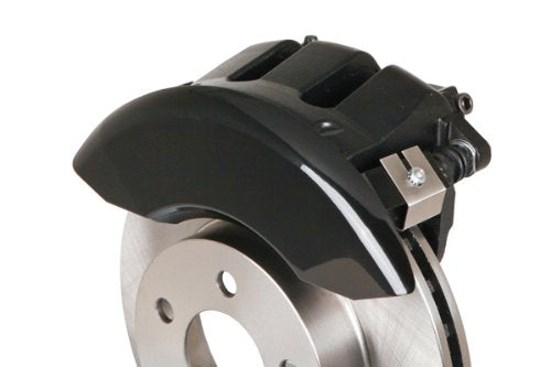 MGP 'MGP' Engraved Caliper Covers 12001SMGPBK with Black Powder Coat Finish and Silver Characters, (Set of 4)