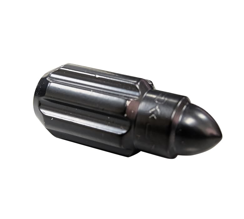 NRG Innovations M12 x 1.5 Steel Lug Nut Set NRG-LN-LS500BK-21 Bullet Shape, Anodized Finish 21 Pc Black with Lock Key