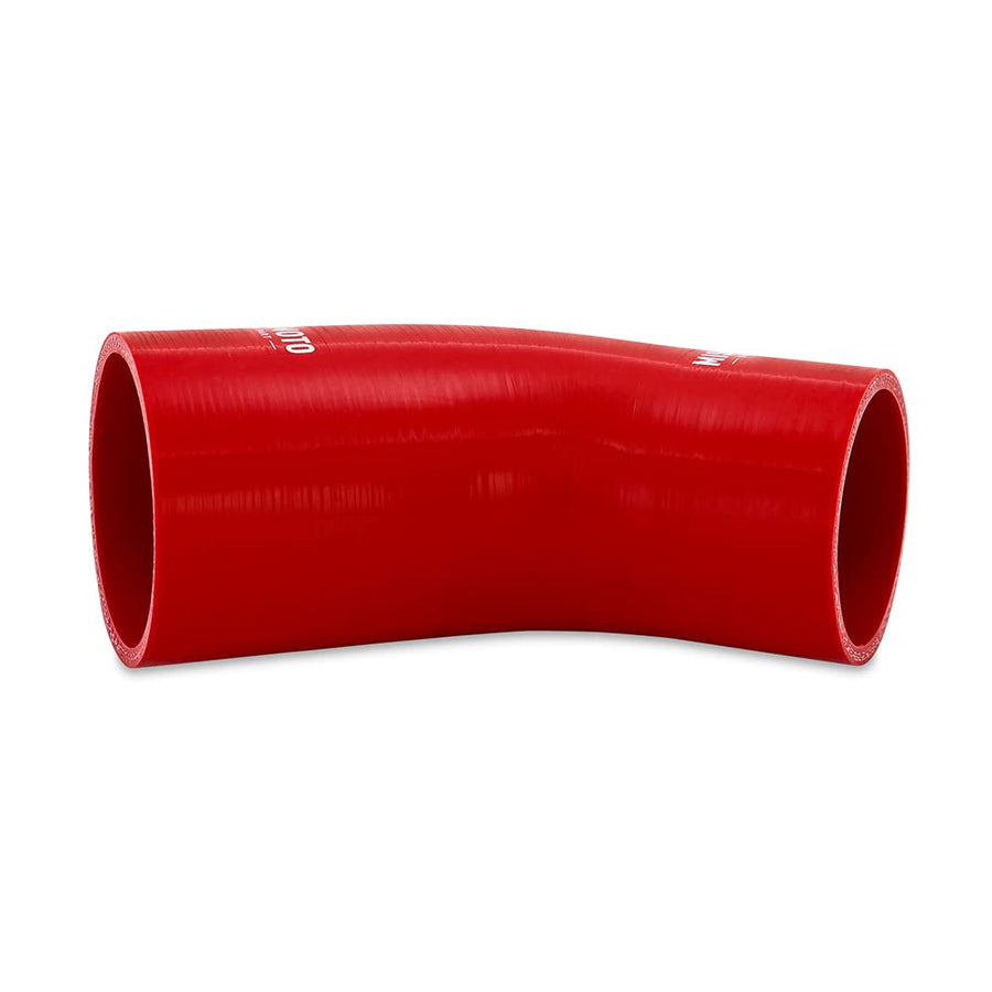 Mishimoto 45-Degree MMCP-R45-22525RD Silicone Transition Coupler, 2.25" to 2.50", Red