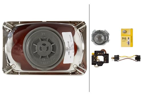 HELLA Module 164 x 103mm 60/55 Watt H4 Type Single High/Low Beam Headlamp Kit , White