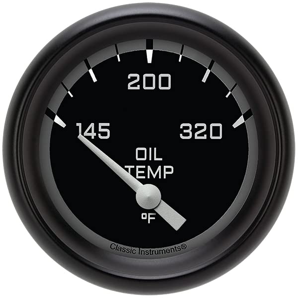 AX228GBPF Classic Instruments Gray 2-5/8" Oil Temperature Gauge AutoCross