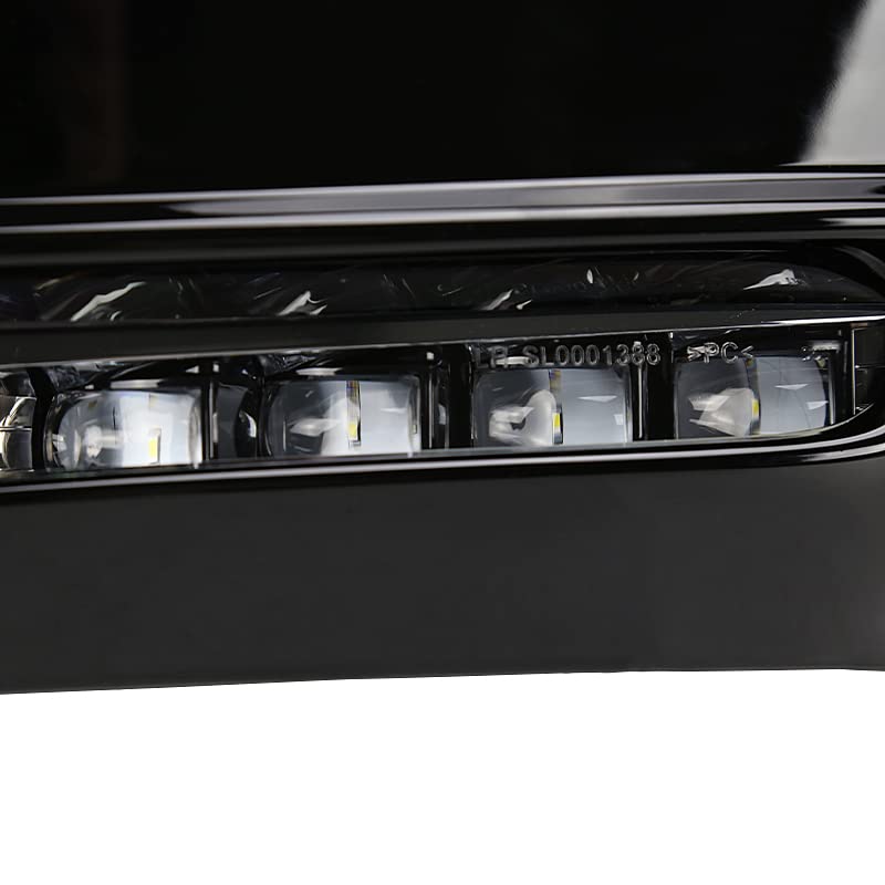 LED Driving Fog Lights + Switch SPEC-D TUNING Compatible with 2018-2020 Honda Accord Sedan 4Dr, L+R Pair Assembly