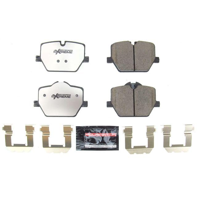 Power Stop Rear Z26 Street Warrior Carbon Fiber Ceramic Brake Pads with Hardware Z26-2220