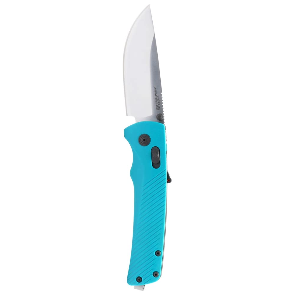SOG Daily Carry Flash AT Ambidextrous Pocket Compact Folding Knife | Ergonomic Handle for Enhanced Grip | D2 Steel Blade, Petrol Green/Satin