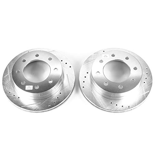 Power Stop Rear Drilled & Slotted Rotor Pair For Silverado 1500, Silverado 1500 HD, Silverado 2500, Suburban 2500, Sierra 1500, Sierra 1500 HD, Sierra 2500, Yukon XL 2500 [Model Specific] AR8656XPR