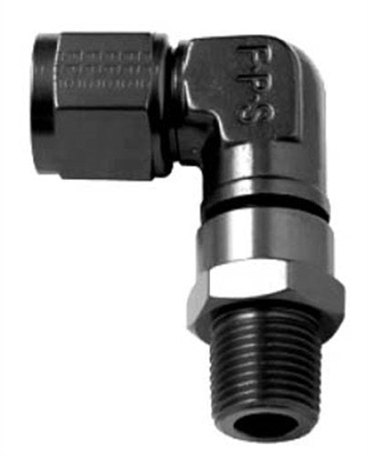 Black Fragola -8AN x 18mm 90 Degree Swivel