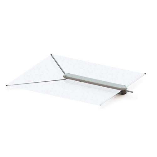 ShadeFin TACO Marine T10-3000-3 with White Fabric, Bag and Fixed Rod Holder Mount Kit - White