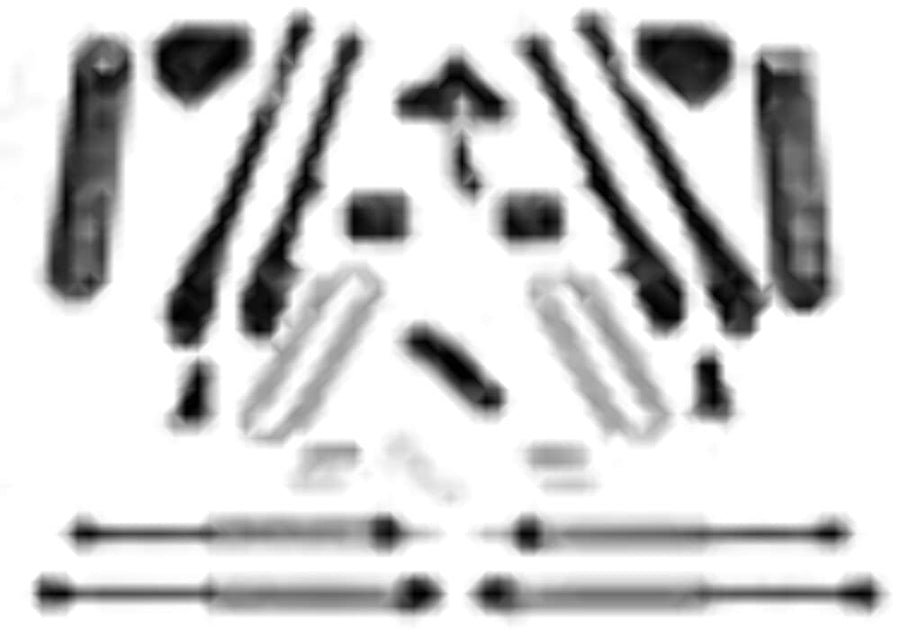Coil Spring Kit Fabtech FTS22250 For 6 in. Lift For PN[K2255/K2255M/K2255DL/K2256/K2256M/K2256DL/K2257/K2257M/K2257DL] Coil Spring Kit