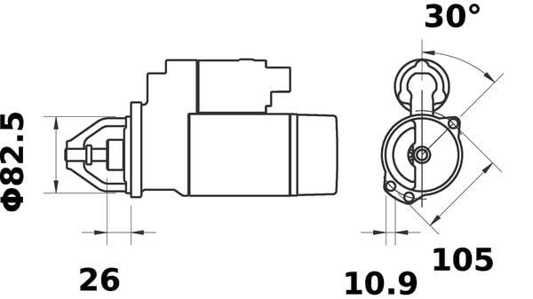 Starter Mahle - MS219