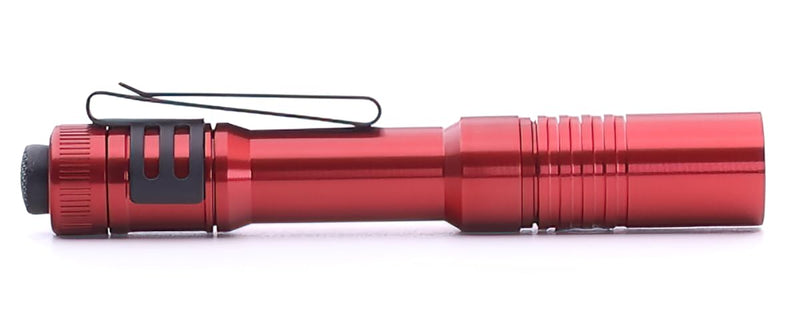 MicroStream Streamlight USB 250-Lumen 1150-Candela EDC Ultra-Compact Flashlight with Rechargeable Battery, Clear Retail Packaging, Red