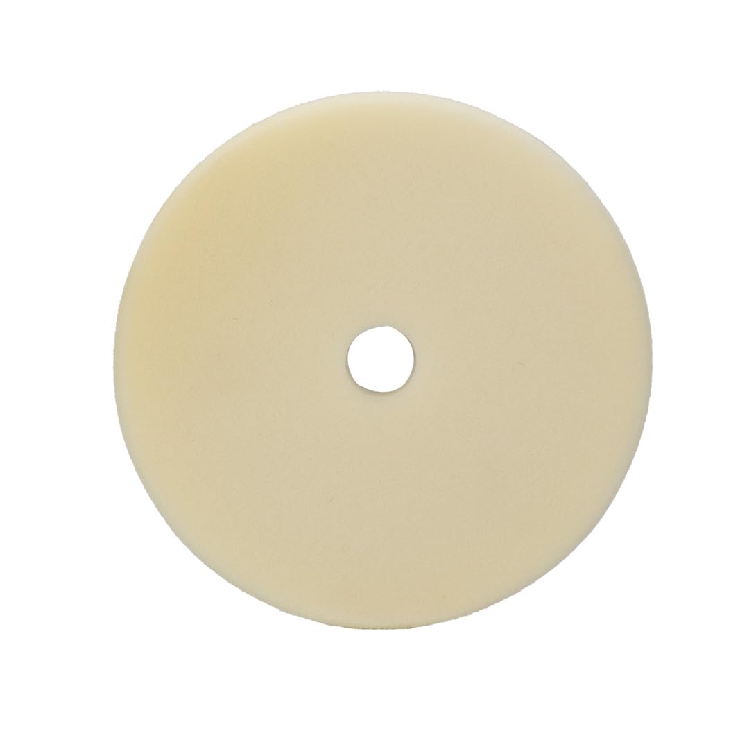 6" Maxshine Universal White Finishing Foam Pad – Professional Detailing Pad for Cutting, Polishing & Finishing – Bendable, Washable & Reusable – Hook & Loop Backing