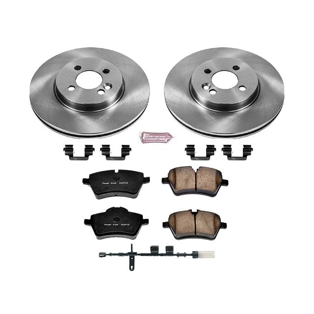 Power Stop Autospecialty KOE6741 Front Replacement Brake Kit-OE Brake Rotors & Ceramic Brake Pads For Mini Cooper 2012-2015 [Model Specific]