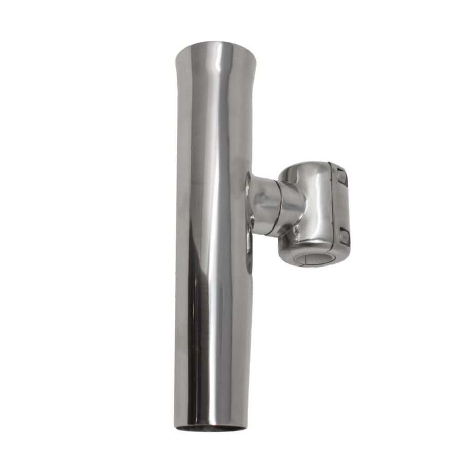ADJUSTABLE CLAMP-ON ROD HOLDER FOR 7/8" & 1" TUBE, Stainless Steel