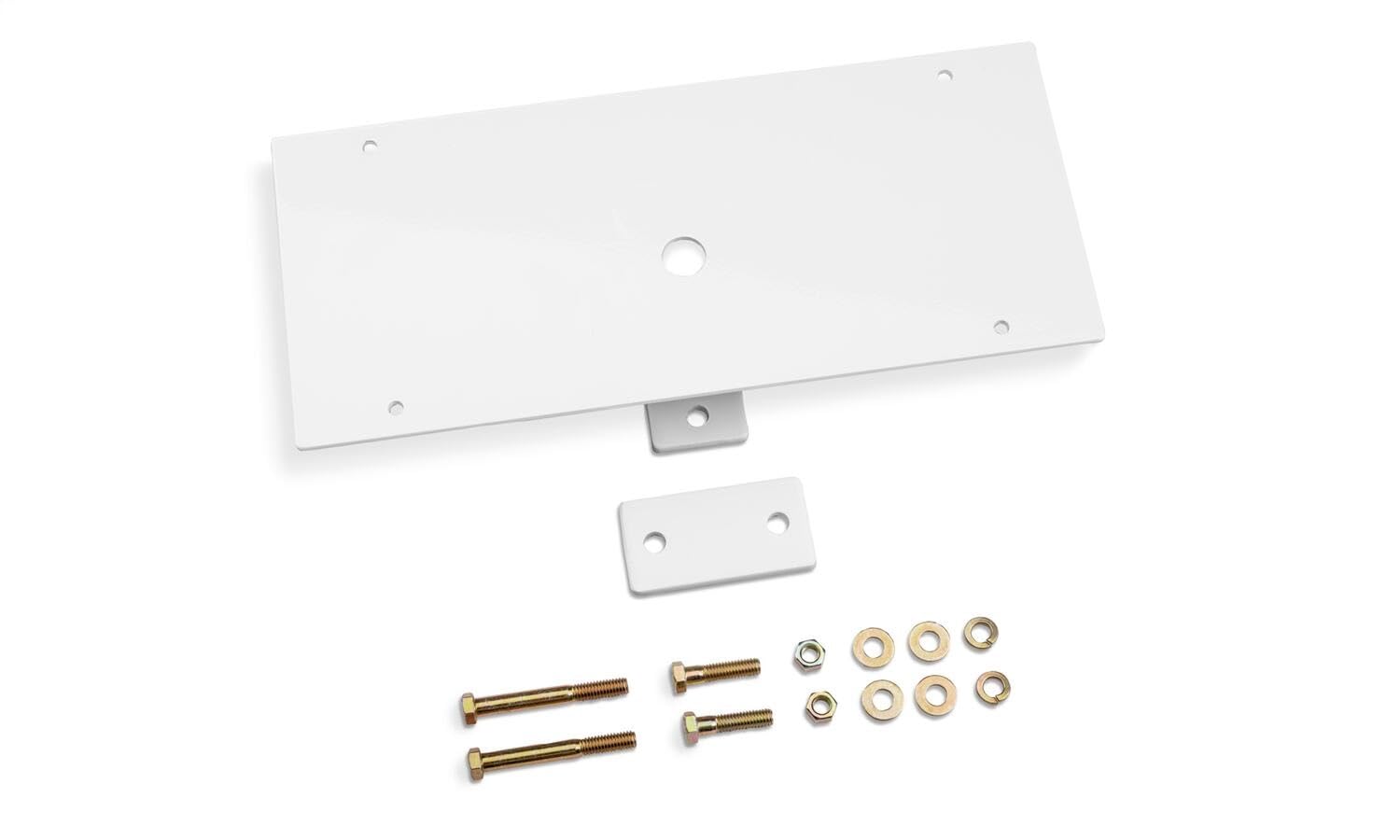 RealTruck BACKRACK Light Bracket, 16X7 Base | Rectangle, Center Mount, White | 91002RECW | w Frame's Universal