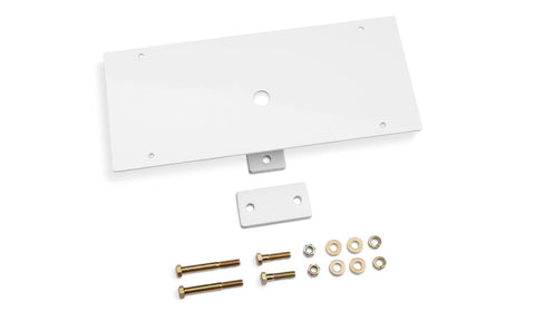 RealTruck BACKRACK Light Bracket, 16X7 Base | Rectangle, Center Mount, White | 91002RECW | w Frame's Universal
