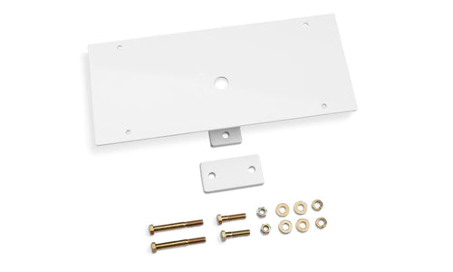 RealTruck BACKRACK Light Bracket, 16X7 Base | Rectangle, Center Mount, White | 91002RECW | w Frame's Universal