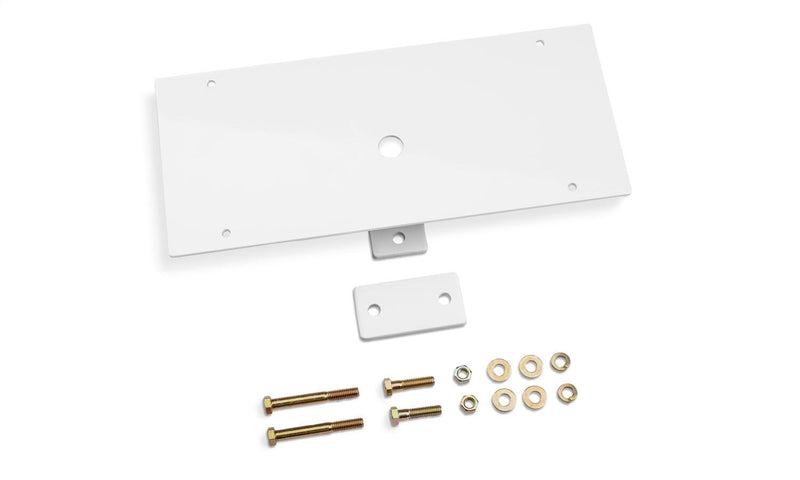 RealTruck BACKRACK Light Bracket, 16X7 Base | Rectangle, Center Mount, White | 91002RECW | w Frame's Universal