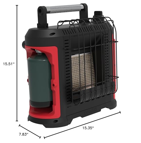 Dyna-Glo Portable Propane Heater 10K BTU Grab N Go - Red