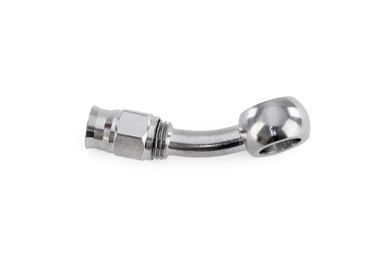 20 Degree HPS Performance 10mm Banjo -3 Stainless AN Hose End, 350-2003SSB