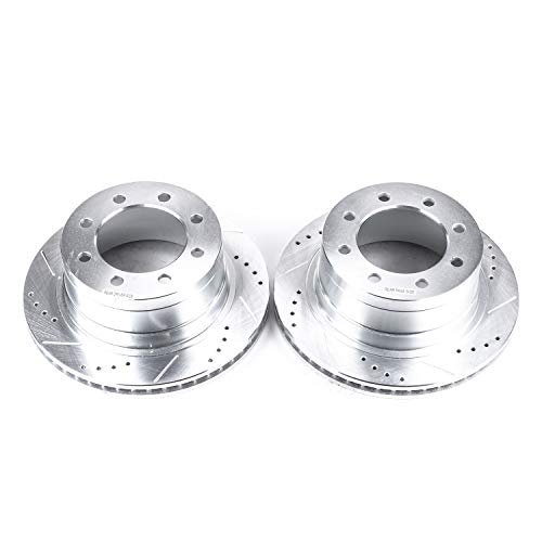 Power Stop Rear AR8772XPR Drilled & Slotted Rotor Pair For Dodge Ram 1500 2006-2008, Dodge Ram 2500 2003-2008, Dodge Ram 3500 2003-2008 [Model Specific]