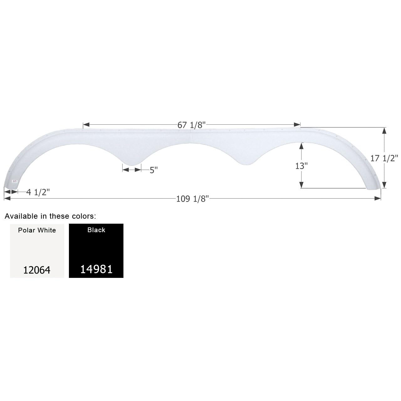 Fender Skirt ICON 14981, Triple, Pace American, FS2064, Black
