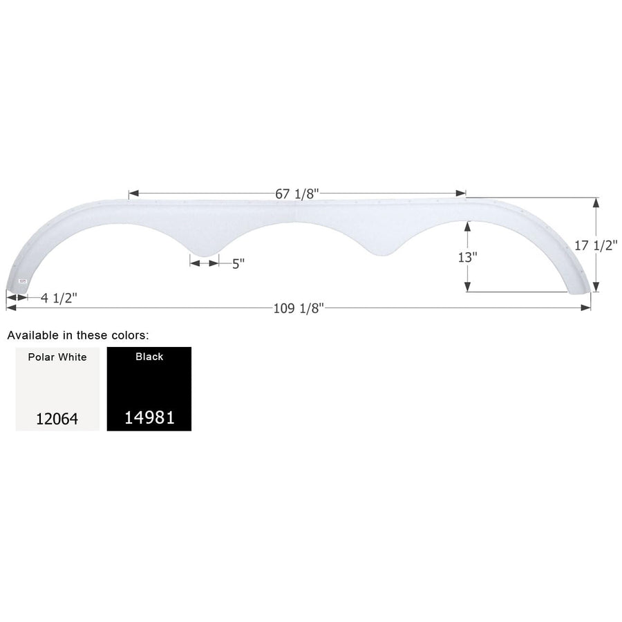 Fender Skirt ICON 14981, Triple, Pace American, FS2064, Black