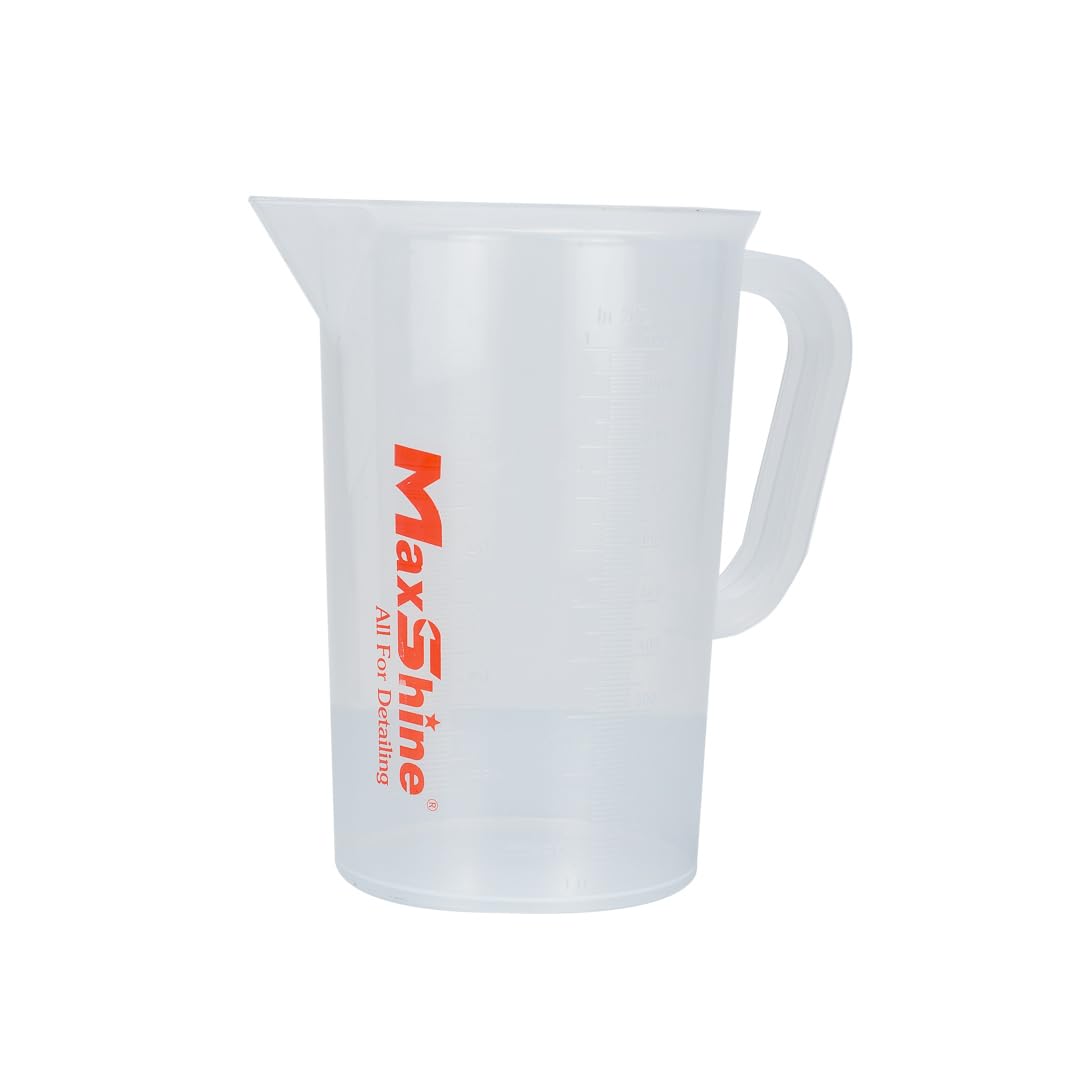 Maxshine Measuring Cup Universal 100ml – Transparent, Chemical-Resistant Polypropylene – High-Accuracy Markings, Easy-Grip Handle – Durable & Reusable for Car Detailing Use