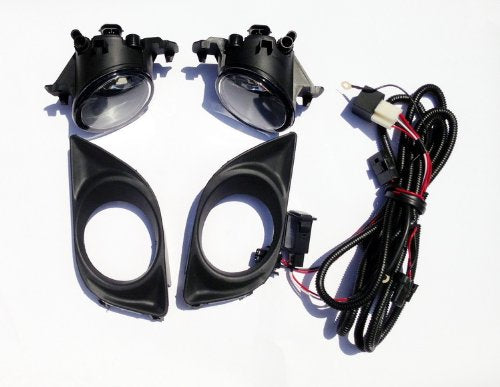 OEM Replica Black Horse Fog Light Clear Compatible with 2013-2015 Altima-NI441OE