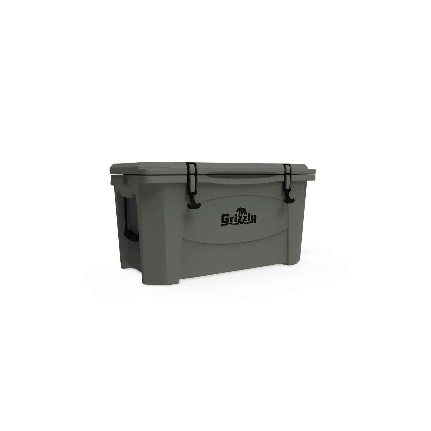 60 Cooler Grizzly | 60 qt Ice Chest Durable Rotomolded Insulated | Made in USA | Warranty for Life | for Beach Boat Camping Fishing Hunting | G60 | Lunar Green