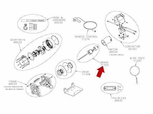 Brake Kit WARN 71355 WW4700