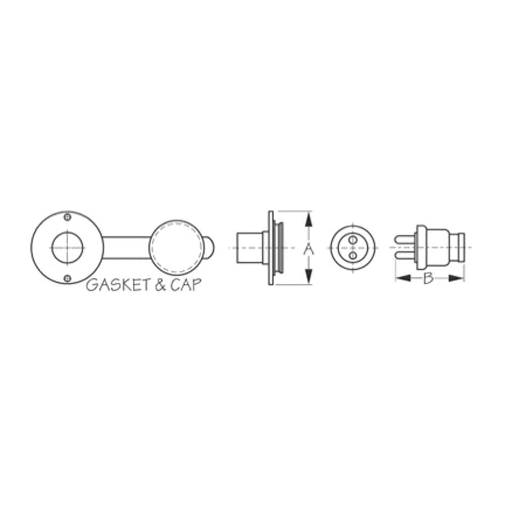 12V Sea-Dog Polarized Electrical Outlet 426142-1