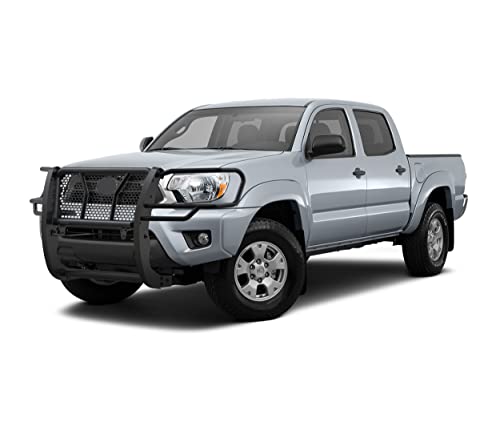 Rugged Black Horse Heavy Duty Grille Brush Bumper Guard Modular Compatible with 2005-2015 Toyota Tacoma-RU-TOTA05-B