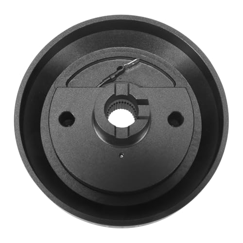 NRG Innovations Short Hub Racing Style Steering Wheel, Lockable Aluminum Steering Shaft, 6x70mm Bolt Pattern Quick Release Adapter Unit, Compatible For 97-12 Honda/Acura, Black, NRG-SRK-131H-A