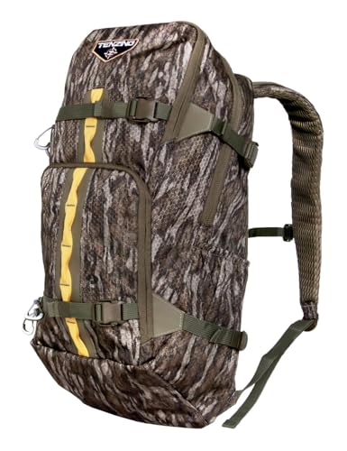 Whitetail TENZING 1200 Day Pack, Mossy Oak Bottomlands | Hydration Bladder Compatible Ultra-Durable Camo Hunting Backpack with 4 Compartments & 11 Pockets