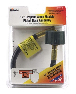 1/4 in. Dia. Mr. Heater x 12 in. L Brass/Plastic Hose Assembly