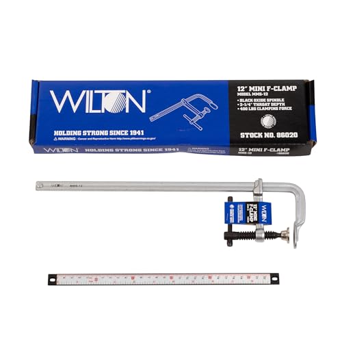 Wilton 12" Mini F-Clamp, 2-1/4" Throat, 400 Lbs. Clamping Force (Model MMS-12) Opening