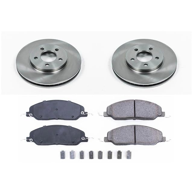Power Stop Autospecialty KOE1382 Front Replacement Brake Kit-OE Brake Rotors & Ceramic Brake Pads For Ford Mustang 2005-2010 [Model Specific]