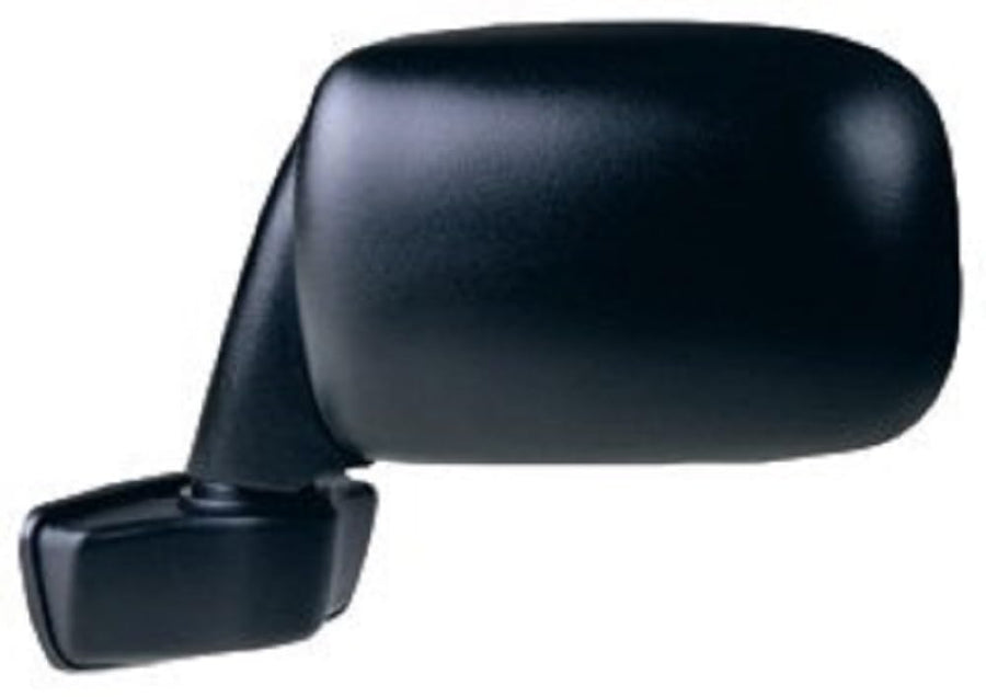 K Source Replacement Universal Euro-Style Side View Mirror – Driver & Passenger Side, 4 1/4" x 6 1/4" Mirror, Textured Black Finish, Easy Install, For Most Cars, Vans, SUVs & Trucks