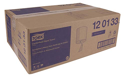 Tork White Centerfeed Paper Wiper M2, High Absorbency, 6 x 1000 Sheets, 120133