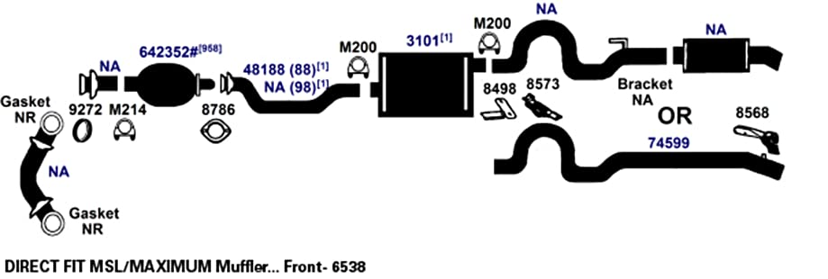 Exhaust Tail Pipe AP Exhaust Products 74599