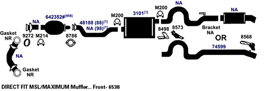 Exhaust Tail Pipe AP Exhaust Products 74599