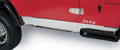 Rugged Ridge Rocker Panel Cover TJ for Jeep Wrangler | Stainless Steel | 11145.02 | Fits 1997-2006 Jeep Wrangler