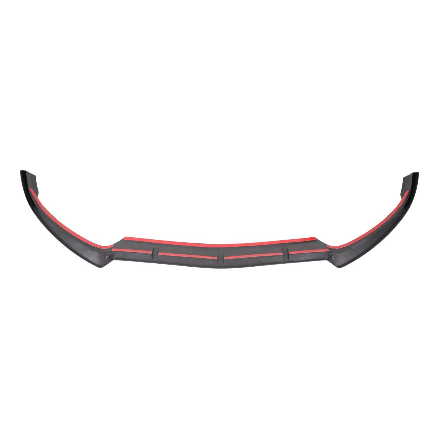 Glossy Black Red Trim Spec-D Tuning Front Bumper Lip Splitter 3PC Compatible with Mercedes Benz W205 2015-2018