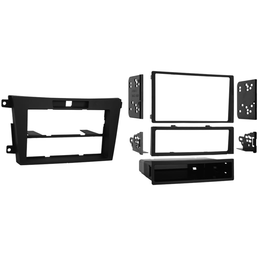 Metra Electronics 99-7508 Installation Kit Single DIN/Double DIN for 2007-2008 Mazda CX7 (Black) (997508)
