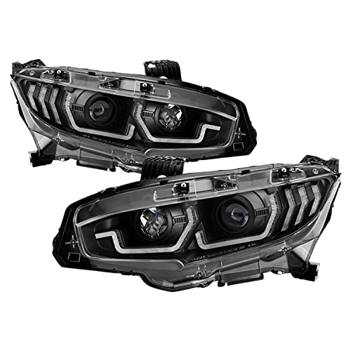 Projector Headlight Spyder - (PRO-YD-HC16SI-SEQGR-BK)