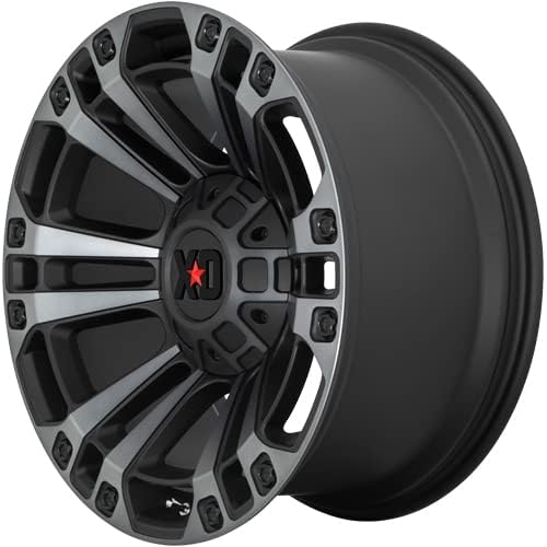 XD851 WHEELS BY KMC XD SERIES 20x9 5x127.00/5x139.70 SATIN BLACK W/GRAY TINT (18 mm) Wheel Rim